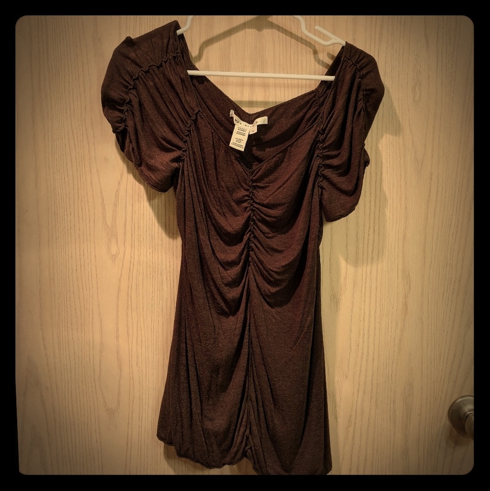 Short Sleeve Ruched Top